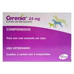 Ficha técnica e caractérísticas do produto Cerenia Antiemético 24mg 4 Comprimidos - Zoetis