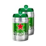 Ficha técnica e caractérísticas do produto Cerveja Heineken Barril 5 Litros - 2 Unidades