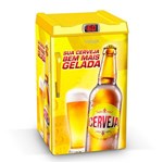 Ficha técnica e caractérísticas do produto Cervejeira 100 L Porta Cega Adesivada Amarelo Venax - 127v