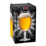 Cervejeira 100 L Porta Cega Adesivada Preto Fosco Venax - 220V