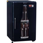 Ficha técnica e caractérísticas do produto Cervejeira 112L Gelopar GRBA-120PR Porta de Vidro Preto