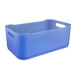 Ficha técnica e caractérísticas do produto Cesta Fit Grande 30.5x18.5x12 Cm Azul Coza