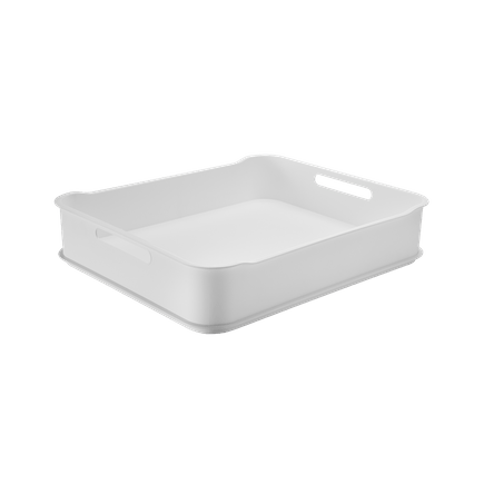 Ficha técnica e caractérísticas do produto Cesta Fit Maxi - BC 38 X 31,6 X 8 Cm Branco Coza