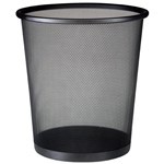 Ficha técnica e caractérísticas do produto Cesto de Lixo Basket Aço 11 Litros Preto - Mor