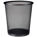 Ficha técnica e caractérísticas do produto Cesto de Lixo Basket Aço 16 Litros Preto - Mor
