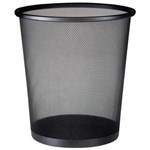 Ficha técnica e caractérísticas do produto Cesto de Lixo Basket Aço 11 Litros Preto - Mor 1023270