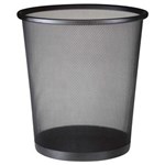 Ficha técnica e caractérísticas do produto Cesto de Lixo em Aço Basket 11 Litros Preto 8235 Mor