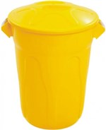 Ficha técnica e caractérísticas do produto Cesto de Lixo Plastico com Tampa 100 Litros - Jsn