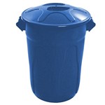 Ficha técnica e caractérísticas do produto Cesto de Lixo Tipo Balde 100 L Azul