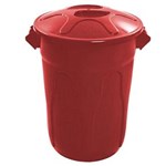 Ficha técnica e caractérísticas do produto Cesto de Lixo Tipo Balde 100 L Vermelho