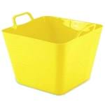 Ficha técnica e caractérísticas do produto Cesto de Roupas Plástico Amarelo 27,4x36,5x32,5cm Arthi