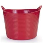 Ficha técnica e caractérísticas do produto Cesto de Roupas Plástico Vermelho 28,5x35,5x35,5cm Flex Arthi