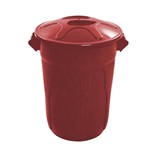 Ficha técnica e caractérísticas do produto Cesto Plástico com Tampa 40 L Vermelho
