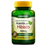 Ficha técnica e caractérísticas do produto Chá de Hibisco com Acerola 500mg 60 Cápsulas Maxinutri
