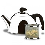 Ficha técnica e caractérísticas do produto Chaleira para Chá com Coador 1 Litro Aço Inox Verona Brinox