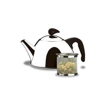 Ficha técnica e caractérísticas do produto Chaleira para Chá com Coador - Verona 1 L