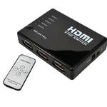 Ficha técnica e caractérísticas do produto Chaveador HDMI SWITCH 5X1 V.1.4 C/CONTROLE Remoto