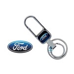 Ficha técnica e caractérísticas do produto Chaveiro de Metal Ford Mosquetão Gatilho Carro Ka Fiesta Focus Fusion Ecosport