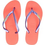 Ficha técnica e caractérísticas do produto Chinelo Havaianas Slim Logo Pop-Up Salmão