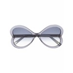 Ficha técnica e caractérísticas do produto Chloé Eyewear Óculos de Sol Oversized Degradê - Cinza