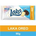 Ficha técnica e caractérísticas do produto Chocolate Branco Laka com Oreo Lacta 90g