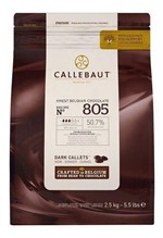 Ficha técnica e caractérísticas do produto Chocolate Gotas Amargo Callebaut Nº805 - 2,5kg