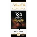 Ficha técnica e caractérísticas do produto Chocolate Lindt Excellence 78% Cacau Dark (100G)