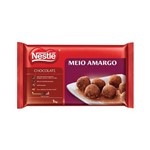 Chocolate Meio Amargo Nestle 1kg - Caixa com 12un