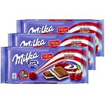 Ficha técnica e caractérísticas do produto Chocolate Milka Cherry Cream - Calda de Cereja 100g - Kit com 3 Unidades