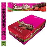 Ficha técnica e caractérísticas do produto Chocolate Stikadinho Morango 32 Unidades 12,3g Neugebauer