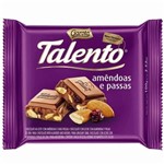 Ficha técnica e caractérísticas do produto Chocolate Talento 90gr Amendoas e Passas - Garoto