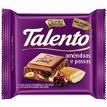 Ficha técnica e caractérísticas do produto Chocolate Talento Amêndoas e Passas 25g
