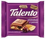 Ficha técnica e caractérísticas do produto Chocolate Talento Amêndoas e Passas Garoto 25g