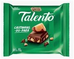 Ficha técnica e caractérísticas do produto Chocolate Talento Castanhas do Pará Garoto 90g