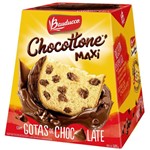 Ficha técnica e caractérísticas do produto Chocottone Maxi Gotas de Chocolate 500g 1 UN Bauducco