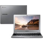 Ficha técnica e caractérísticas do produto Chromebook Samsung 2 Intel Dual Core Memória 2GB HD 16GB Tela LED HD 11,6" Chrome OS Prata