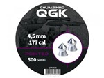 Chumbinho QGK 4,5mm 500 Unidades - Pointed