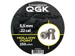 Chumbinho QGK 5,5mm 250 Unidades - Hollow Point