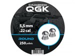 Chumbinho QGK 5,5mm 250 Unidades - Round