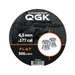 Ficha técnica e caractérísticas do produto Chumbinho QGK Flat 4,5mm - 500 Unidades