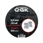 Ficha técnica e caractérísticas do produto Chumbinho QGK Flat 5,5mm - 250 Unidades