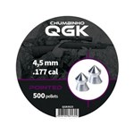 Ficha técnica e caractérísticas do produto Chumbinho QGK Pointed 4,5mm - 500 Unidades
