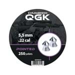 Ficha técnica e caractérísticas do produto Chumbinho QGK Pointed 5,5mm - 250 Unidades