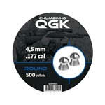 Ficha técnica e caractérísticas do produto Chumbinho QGK Round 4,5mm - 500 Unidades