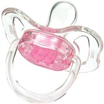 Chupeta Cristal Color Ortodôntica Nº1 Rosa - Kuka