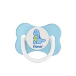 Ficha técnica e caractérísticas do produto Chupeta Desenho Fiona Ortodôntica Silicone Tamanho 2 Cor Azul com 01 Unidade