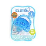 Ficha técnica e caractérísticas do produto Chupeta Kuka 100% Silicone Ortodontica Soft Nº 1 - Azul