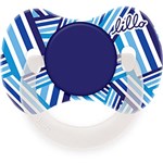 Ficha técnica e caractérísticas do produto Chupeta Lillo Funny Estampas Ortodôntica Silicone Tamanho 1 - Azul