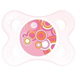 Ficha técnica e caractérísticas do produto Chupeta Mam Circles Rosa 0-6 Meses