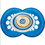 Ficha técnica e caractérísticas do produto Chupeta MAM Circles Silk Touch Boys Azul Escuro